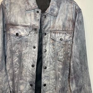 DIESEL mens leather Jacket